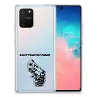 Samsung Galaxy S10 Lite Silicone-hoesje Gun Don't Touch My Phone