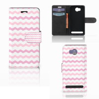Huawei Y3 2 | Y3 II Telefoon Hoesje Waves Roze