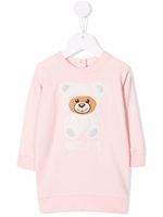 Moschino Kids robe à motif Teddy Bear brodé - Rose