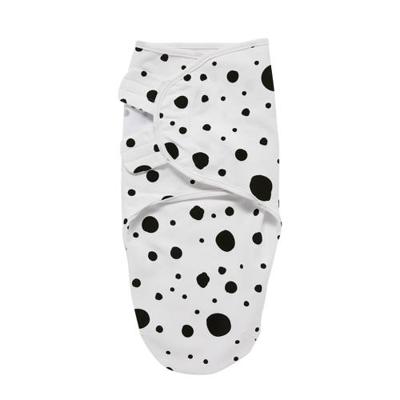 Meyco Dots inbakerdoek 0-3 mnd wit/zwart