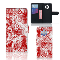 Telefoonhoesje met Naam Nokia 9 PureView Angel Skull Rood