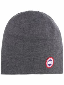 Canada Goose bonnet à patch logo - Gris