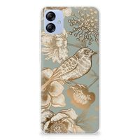 TPU Case voor Samsung Galaxy A04e Vintage Bird Flowers - thumbnail