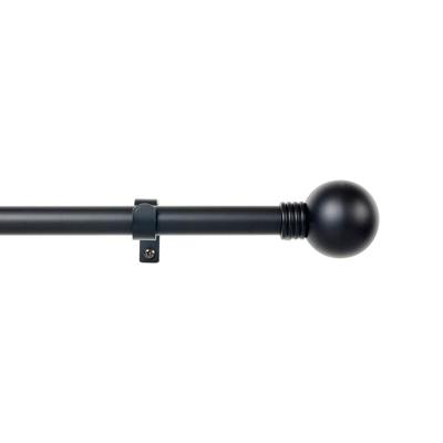 Stang voor Gordijnen Stor Planet Cintacor Bol 160-300 cm Zwart Metaal