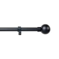 Stang voor Gordijnen Stor Planet Cintacor Bol 160-300 cm Zwart Metaal
