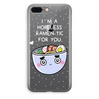 I'm A Hopeless Ramen-Tic For You: iPhone 8 Plus Transparant Hoesje - thumbnail