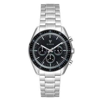 Renard horloge Sportif RD661SS35SS1 zilver/zwart Renard horloge Sportif RD661SS35SS1 zilver/zwart