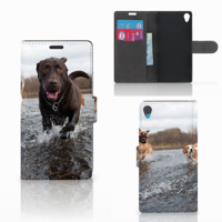 Sony Xperia Z3 Telefoonhoesje met Pasjes Honden Labrador