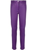 Blanca Vita pantalon en cuir artificiel - Violet