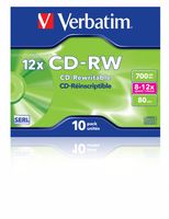 Verbatim 43148 CD-RW disc 700 MB 10 stuk(s) Jewelcase Herschrijfbaar - thumbnail