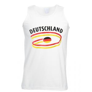 Witte heren tanktop Duitsland 2XL  -