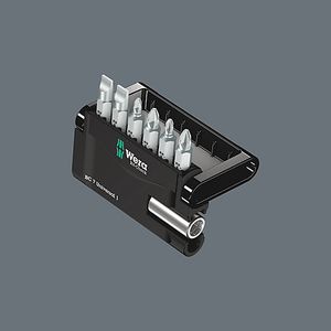 Wera Mini-Check 05073406001 Bitset 7-delig Plat, Kruiskop Phillips, Kruiskop Pozidriv