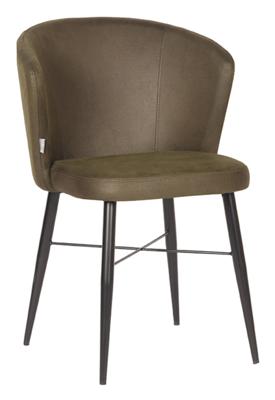 LABEL51 Eetkamerstoel 'Wave', kleur Groen