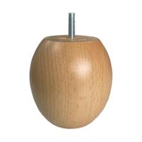 Kogelvoet hout hoogte 10 cm (M8) | Hoge kwaliteit en duurzaam hout