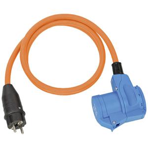 Brennenstuhl 1132910525 power uitbreiding 1,5 m 1 AC-uitgang(en) Buiten Zwart, Blauw, Oranje