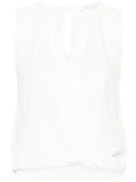 Patrizia Pepe blouse cache-cœur à découpes - Blanc