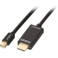 Lindy 36928 Mini Diplayport HDMI Zwart kabeladapter/verloopstukje