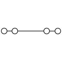 Phoenix Contact MSDB 2,5-FE-M 3244262 Mini-doorgangsklem 0.08 mm² 2.50 mm² Zwart, Geel 50 stuk(s)