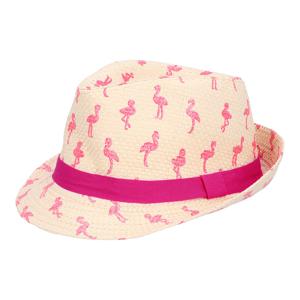 Verkleed hoedje voor Tropical Hawaii party - Roze flamingo print - volwassenen - Carnaval