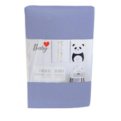 Carbotex Hoeslaken Terry 60 X 120 Cm Katoen Blauw