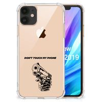 Apple iPhone 11 Anti Shock Case Gun Don't Touch My Phone