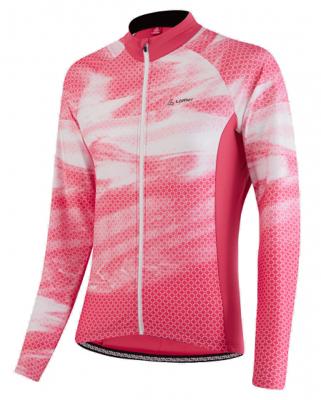 Löffler fietsshirt Nebula dames polyester rood