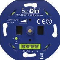 Led Dimmer Multicontrol Universeel 0-250W - Fase Afsnijding (RC)