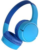 Belkin SoundForm Mini draadloze on-ear koptelefoon met ingebouwde microfoon voor kinderen, voor meisjes en jongens, online onderwijs, school en op reis, compatibel met o.a. iPhone, iPad, Galaxy, blauw
