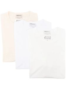 Maison Margiela t-shirts en coton biologique (lot de trois) - Blanc