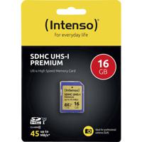 Intenso Premium SDHC-kaart 16 GB Class 10, UHS-I - thumbnail