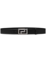 Versace ceinture Greca en cuir - Noir