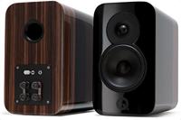 Luidspreker + standaard (paar) Q Acoustics Concept 300 zwart/rozenhout