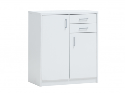 Commode ESPACITO 2 deuren 2 lades wit