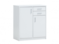 Commode ESPACITO 2 deuren 2 lades wit