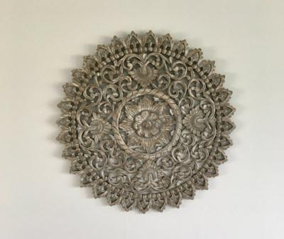 Houten Mandala | Greywash | Medium ∅ 90cm |