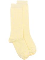 Off-White chaussettes à logo imprimé - Jaune