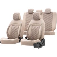 otoM Leder/Velours Stoelhoezenset 'Comfortline VIP' - Crème - 11-delig OTCMV234