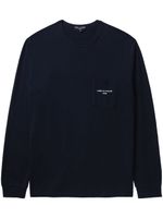 Comme des Garçons Homme sweat en coton à logo imprimé - Bleu