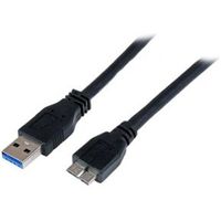 StarTech.com 1 m gecertificeerde SuperSpeed USB 3.0 A-naar-micro-B-kabel M/M - thumbnail