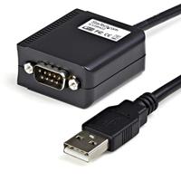 StarTech.com 1.8m USB naar Seriële RS422 & 485 DB9 Kabel met USB DB9 M Connector Mannelijke naar Vrouwelijke Plug Zwart