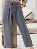 Casual Plain Loose Pants