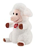 Trudi handpop Schaap 24 cm pluche wit