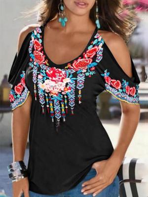 V Nek Loszittend Bloemen Topjes V Nek Loszittend Bloemen Topjes