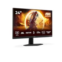 AOC Gaming 24G4HRE - 24 inch Full HD-monitor, 200 Hz, 1 ms, S-Sync, HDR10 (1920 x 1080, 2 x HDMI 2.0, DisplayPort 1.4) zwart-rood