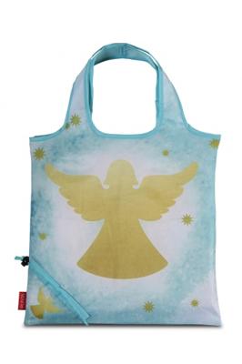 Punta opvouwbare shopper Christmas 3 liter blauw Punta opvouwbare shopper Christmas 3 liter blauw