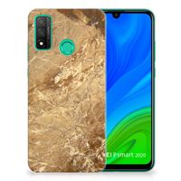 Huawei P Smart 2020 TPU Siliconen Hoesje Marmer Creme