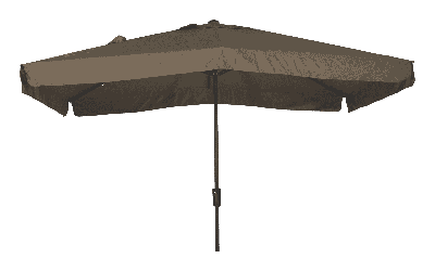 Lesli Parasol 'Libra' kleur taupe, 2 x 3m