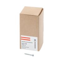 Spaanplaatschroef verzinkt platkop torx-15 3.5X25 voldraad (200)