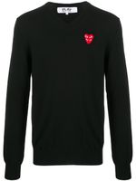 Comme Des Garçons Play pull à patch logo - Noir