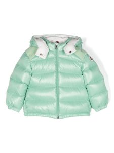 Moncler Enfant doudoune à logo imprimé - Vert